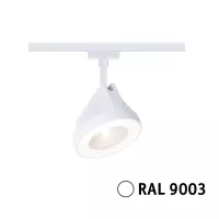 URail Gleisstrahler Arena Einzelstrahler 850 lm 15 W 2700 K dimmbar 230 V Signal weiß - système d'accrochage et décoration - détail 5