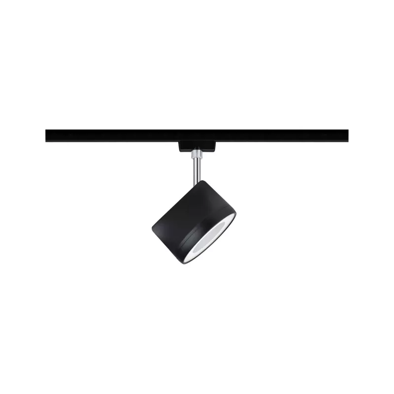 URail Spot sur rail Arena Spot individuel 860lm 14W 4000K gradable 230V Noir mat, Chrome