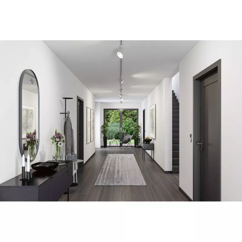 URail-Schienenstrahler Arena Einzelstrahler 950 lm 15,3 W 4000 K dimmbar 230 V Mattchrom, Chrom