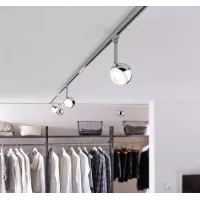 URail Track spotlight Capsule II Individual spotlight 439lm 6.3W 2700K dimmable 230V Matt chrome, Chrome - système d'accrochage et décoration - détail 5
