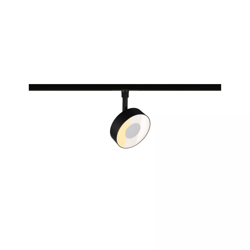 URail Spot sur rail Circle 160lm 5W 2700 - 4000K gradable 230V Noir mat - système d'accrochage et décoration