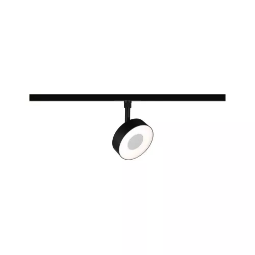 URail Schienenstrahler, rund, 160 lm, 5 W, 2700–4000 K, dimmbar, 230 V, matt schwarz