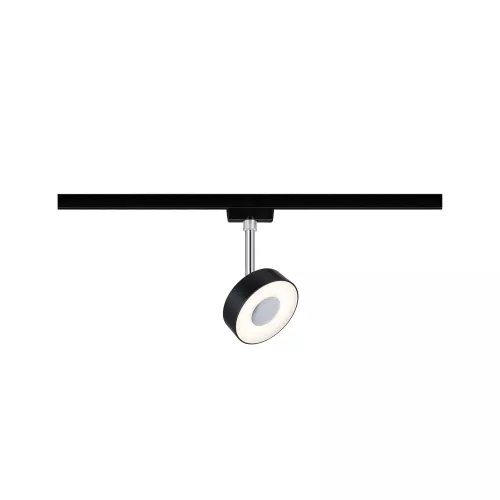 URail Spot sur rail Circle 200lm 5W 2700K gradable 230V Noir mat