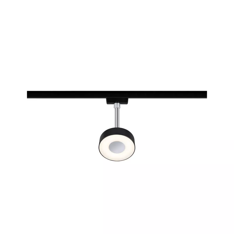 URail Spot sur rail Circle 200lm 5W 2700K gradable 230V Noir mat