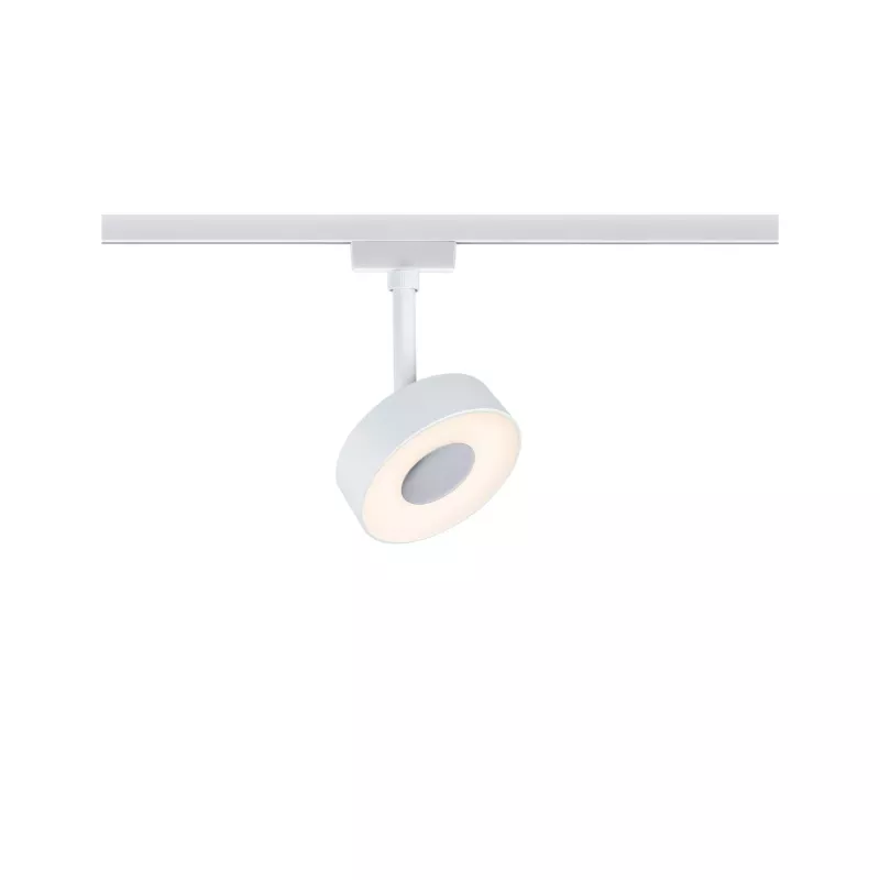 Foco circular para riel URail, 200 lm, 5 W, color blanco, con interruptor, 230 V.