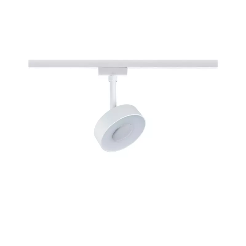 Foco circular para riel URail, 200 lm, 5 W, color blanco, con interruptor, 230 V.