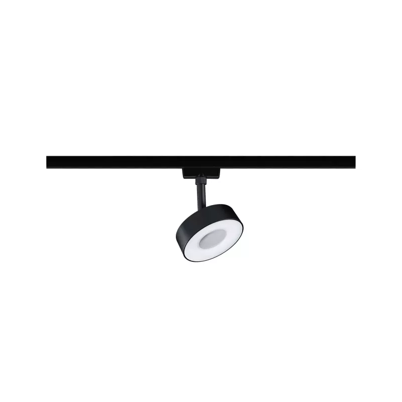 Foco circular para riel URail, 200 lm, 5 W, color blanco, con interruptor, 230 V.