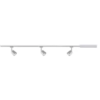 URail Schienenstrahler-Abdeckung Basisset GU10 max. 3x10W dimmbar 230V Mattchrom, Chrom - système d'accrochage et décoration - détail 3