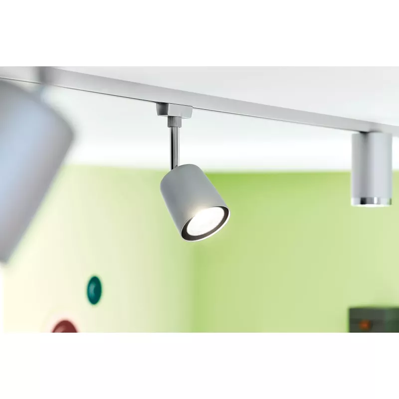 URail Schienenstrahler-Abdeckung Basisset GU10 max. 3x10W dimmbar 230V Mattchrom, Chrom