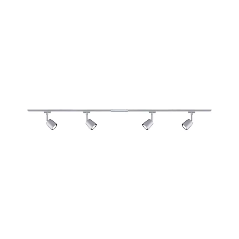 URail Schienenstrahler-Abdeckung Basisset GU10 max. 4x10W dimmbar 230V Mattchrom, Chrom - système d'accrochage et décoration