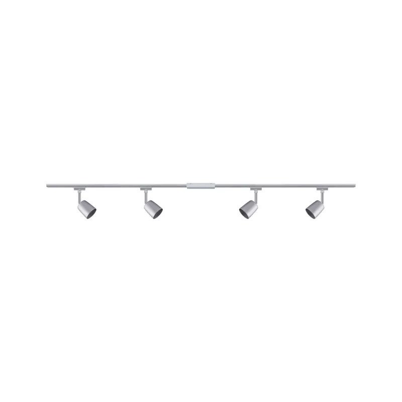 URail Schienenstrahler-Abdeckung Basisset GU10 max. 4x10W dimmbar 230V Mattchrom, Chrom