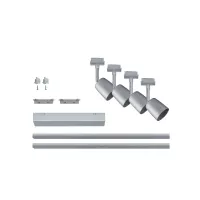 URail Track spotlight Cover Basic kit GU10 max. 4x10W dimmable 230V Matt chrome, Chrome - système d'accrochage et décoration - détail 6