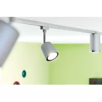 URail Track spotlight Cover Basic kit GU10 max. 4x10W dimmable 230V Matt chrome, Chrome - système d'accrochage et décoration - détail 9