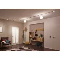Foco individual URail Track Spot Globe E14 máx. 10W regulable 230V Cromo mate, Opal - système d'accrochage et décoration - détail 4