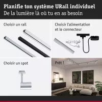 URail Spot sur rail Luxe GU10 max. 10W gradable 230V - système d'accrochage et décoration - détail 34