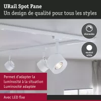 URail Track spotlight Pane 680lm 7.4W 4000K dimmable 230V Signal white - système d'accrochage et décoration - détail 6