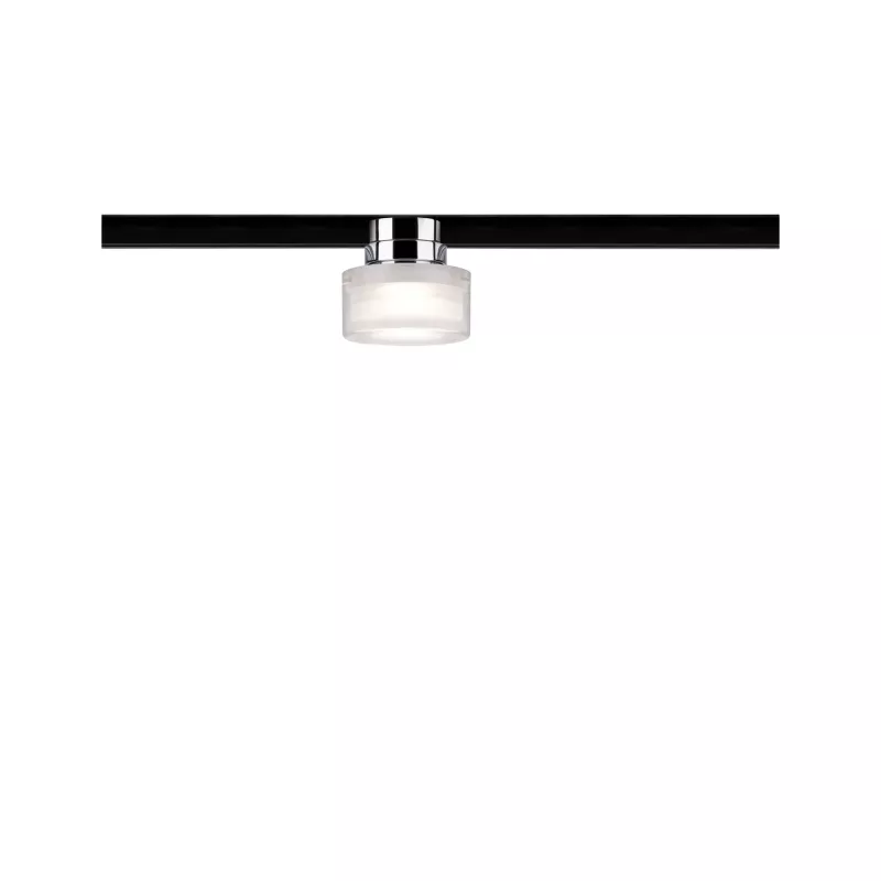 URail Spot sur rail Topa Dot Spot individuel 350lm 4,9W 2700K gradable 230V Chrome, Clair, Satiné