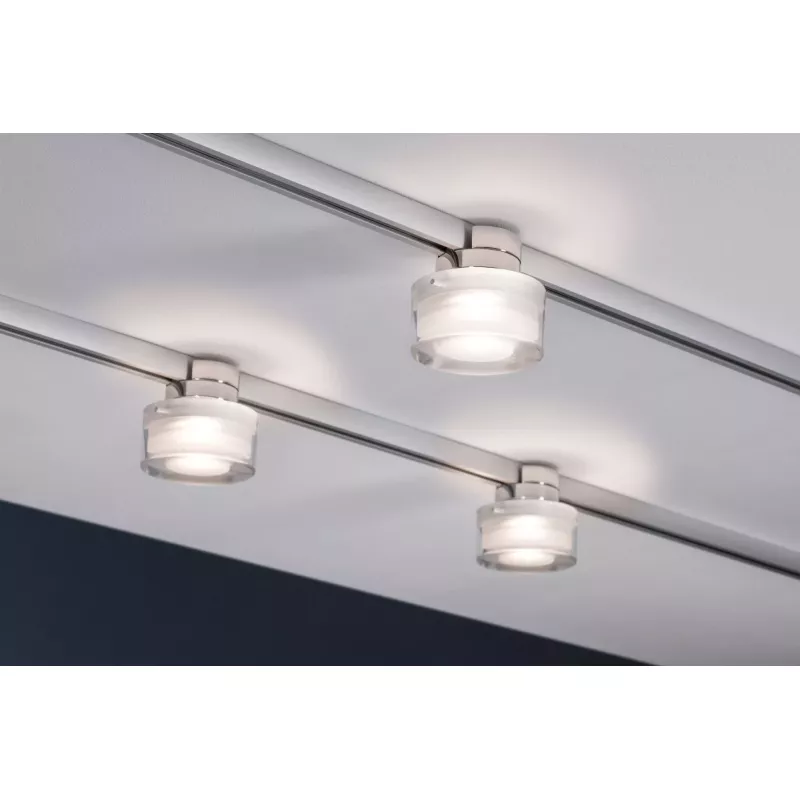 URail Spot on track Topa Dot Individual spotlight 350lm 4.9W 2700K dimmable 230V Chrome, Clear, Satin