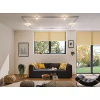 URail Spot on track Topa Dot Individual spotlight 350lm 4.9W 2700K dimmable 230V Chrome, Clear, Satin - système d'accrochage et décoration - détail 6