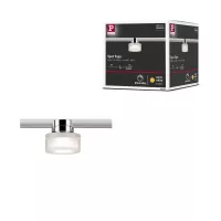 URail Spot auf Schienen Topa Dot Einzelstrahler 350 lm 4,9 W 2700 K dimmbar 230 V Chrom, Klar, Satin - système d'accrochage et décoration - détail 8