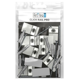 5er-Pack Click & Connect für Click Rail Pro (ZUSÄTZLICH) – Artiteq-Bilderschienenaufhängung ARTI TEQ 2 - Cimaise Tableau