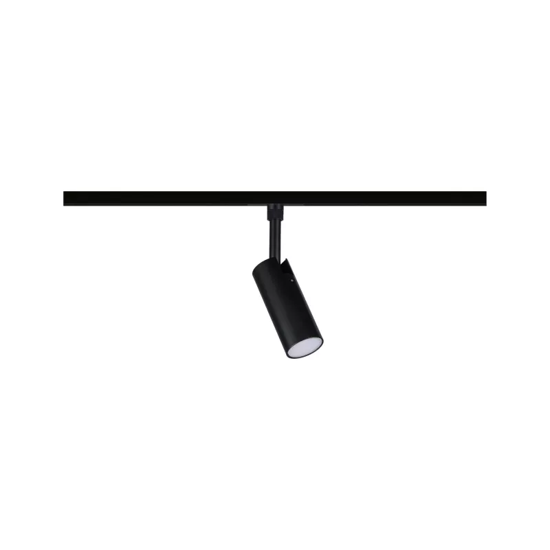 URail Spot sur rail Tubo Spot individuel 200lm 4W 2700 - 4000K 230V Noir mat
