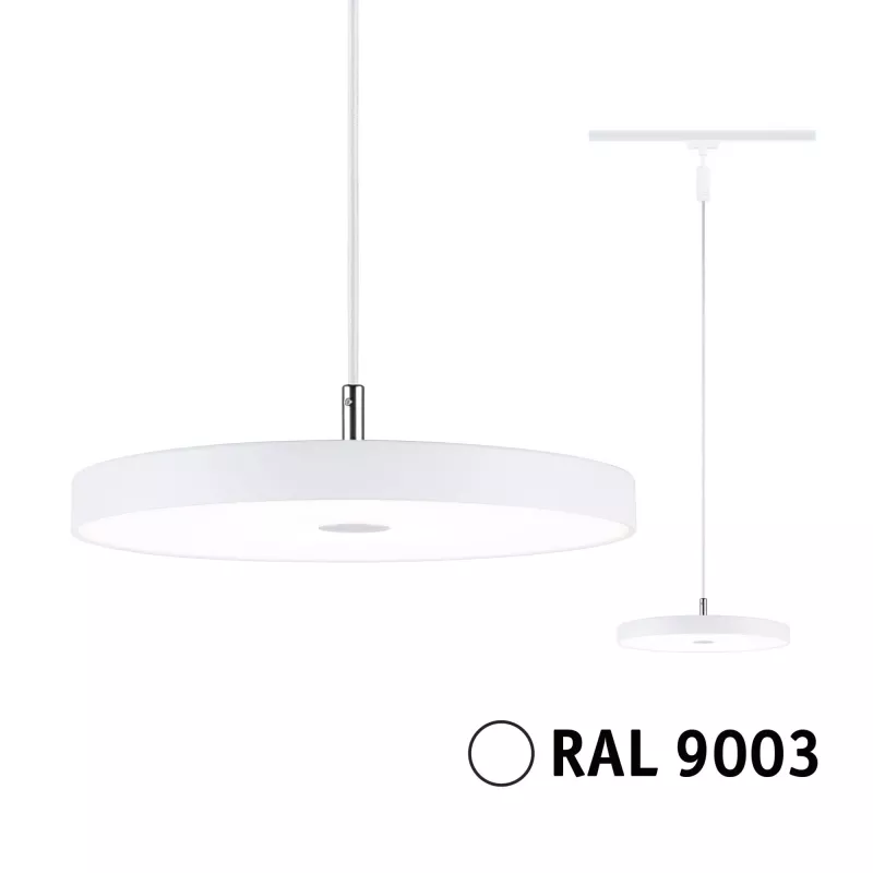 URail Pendelleuchte Hildor, 3-stufig dimmbar, 850 lm, 15 W, 3000 K, 230 V, weiß