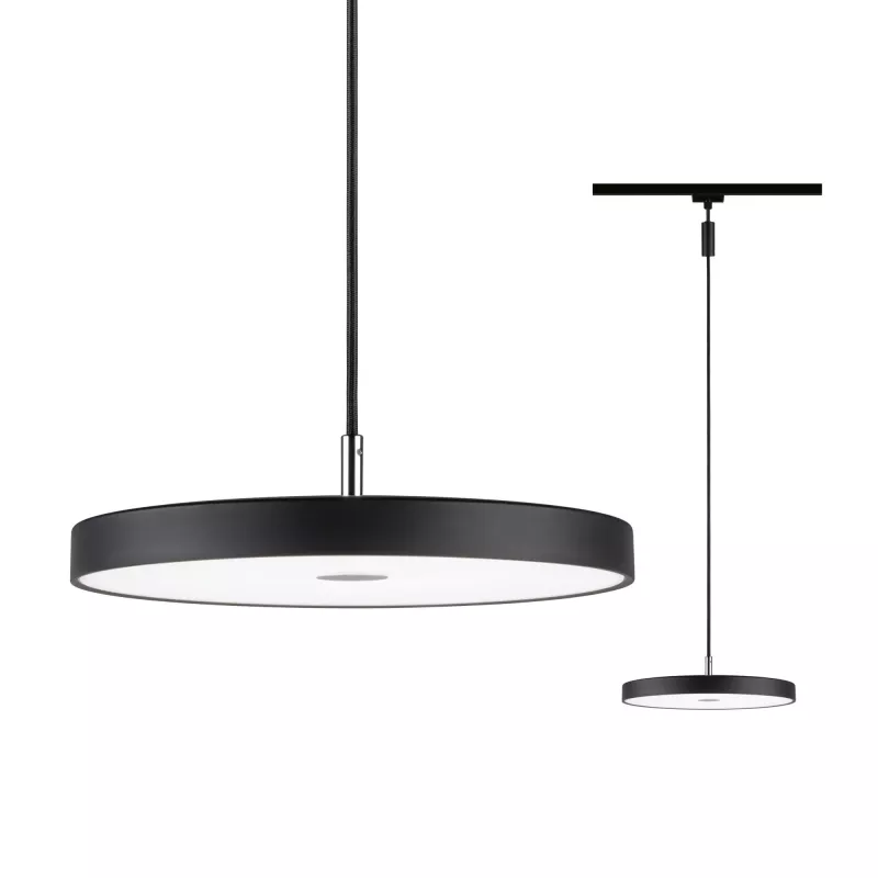 URail Suspension 3-Step-Dim Hildor 850lm 15W 4000K gradable 230V Noir mat