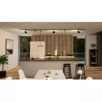 Lámpara colgante URail Hildor de 3 niveles de atenuación, 850 lm, 15 W, 4000 K, regulable, 230 V, negro mate. - système d'accrochage et décoration - détail 10