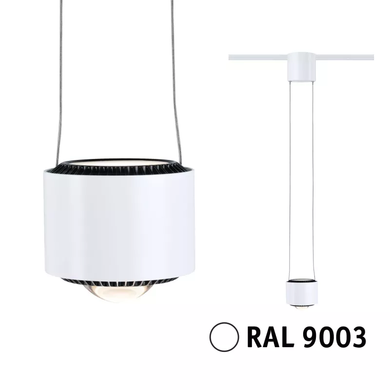 URail Suspension Aldan 750lm 8,5W 3000K gradable 230V Blanc signal