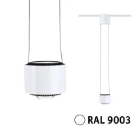 URail Pendelleuchte Aldan 750 lm 8,5 W 4000 K dimmbar 230 V Signal weiß - système d'accrochage et décoration - détail 2