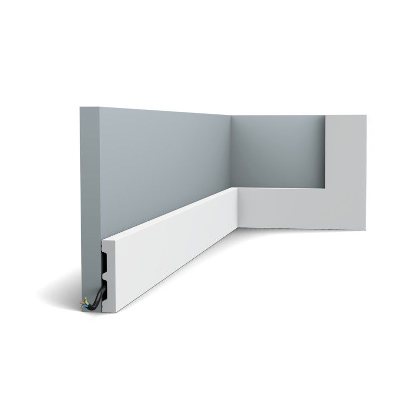 Zócalo de duropolímero ORAC SX157 L200 x H6,6 x W1,3 cm ORAC DECOR 5 - Cimaise Tableau 