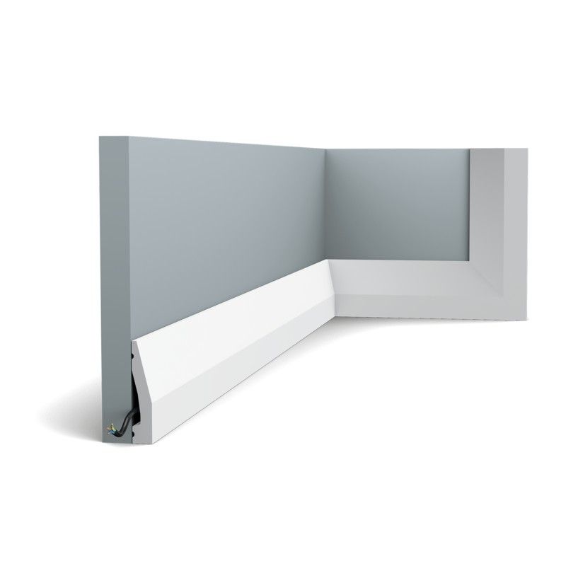 SX159 ORAC Battiscopa Duropolymer L200 x H6 x L1,2 cm ORAC DECOR 4 - Cornice Quadro