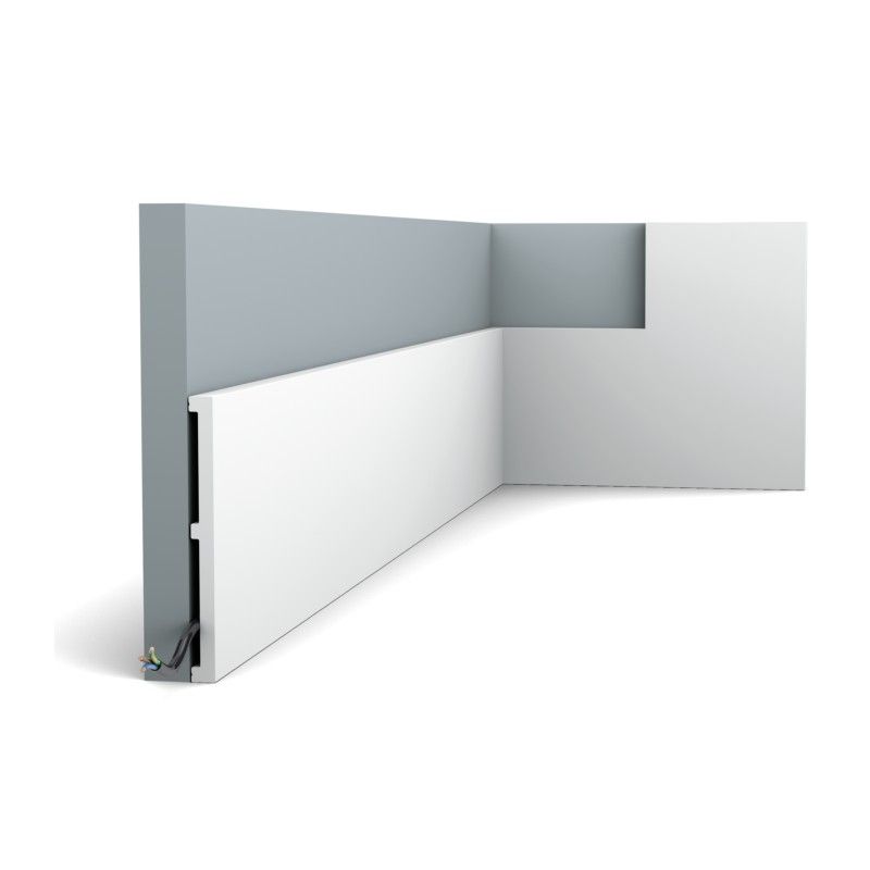 SX168 ORAC Battiscopa Duropolymer L200 x H15,1 x L1,4 cm ORAC DECOR 4 - Cornice per Quadri