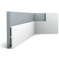 SX168 ORAC Battiscopa Duropolymer L200 x H15,1 x P1,4 cm ORAC DECOR 4 - Cimaise Tableau 