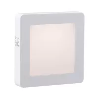 Veilleuse Esby avec capteur crépusculaire carré 3000K 0,7lm - système d'accrochage et décoration - détail 2