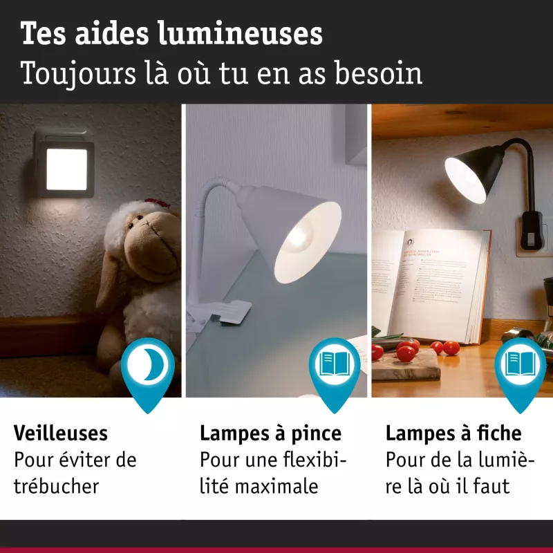 Esby Nachtlicht mit quadratischem Dämmerungssensor, 3000 K, 0,7 lm