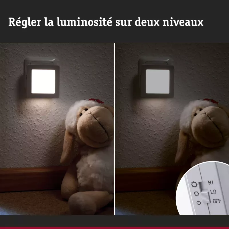 Esby Night Light with Square Dusk-to-Dawn Sensor, 3000K, 0.7lm