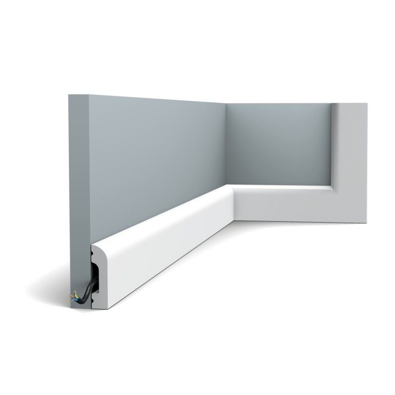 SX182 ORAC Battiscopa Duropolymer L200 x H5 x P1,3 cm ORAC DECOR 5 - Cornice per Quadri