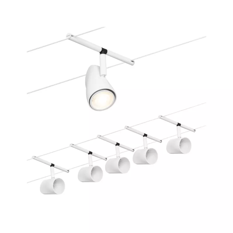 Kit básico del sistema de cables CorDuo Cup GU5.3 máx. 5x10W 230/12V