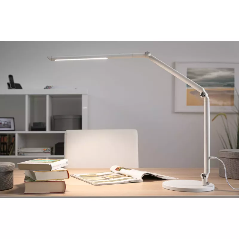LED Schreibtischlampe mit 3-stufiger Dimmfunktion, FlexBar-Schalter, weißem Schalter, 700 lm PAULMANN 48 - Cimaise Tableau 