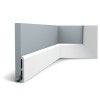 SX184-RAL9003 ORAC Battiscopa RAL9003 in Duropolymer L200 x H11 x L1,3 cm ORAC DECOR 4 - Cimaise Tableau 