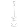 Newly gancio autobloccante H100 - 20 kg - Sistema per appendere quadri Newly 5 - Cimaise Tableau 