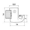 Newly gancio per quadri H30 - 3 kg - per appendere quadri su binario Newly 4 - Cimaise Tableau 