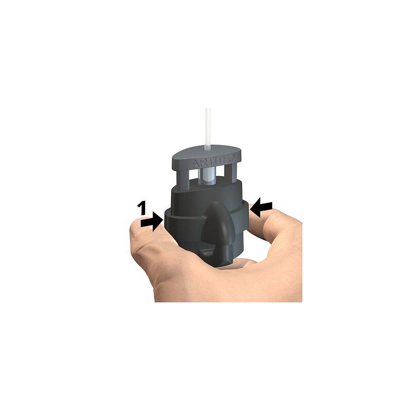 Gancio autobloccante MICRO GRIP LOCK da 2 mm con capacità di 20 kg - sospensione per cornici Artiteq ARTI TEQ 4 - Cimaise Tablea