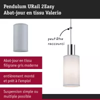 URail Lampshade 2Easy Valerio 100mm - système d'accrochage et décoration - détail 6