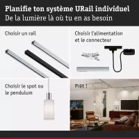 URail Abat-jour 2Easy Valerio 100mm - système d'accrochage et décoration - détail 7