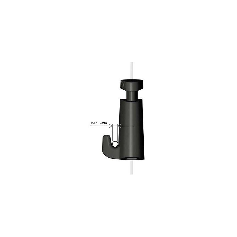 Crochet Autobloquant MICRO GRIP LOCK 2 MM 20 KG - suspention cimaises tableaux artiteq ARTI TEQ 11 - Cimaise Tableau 