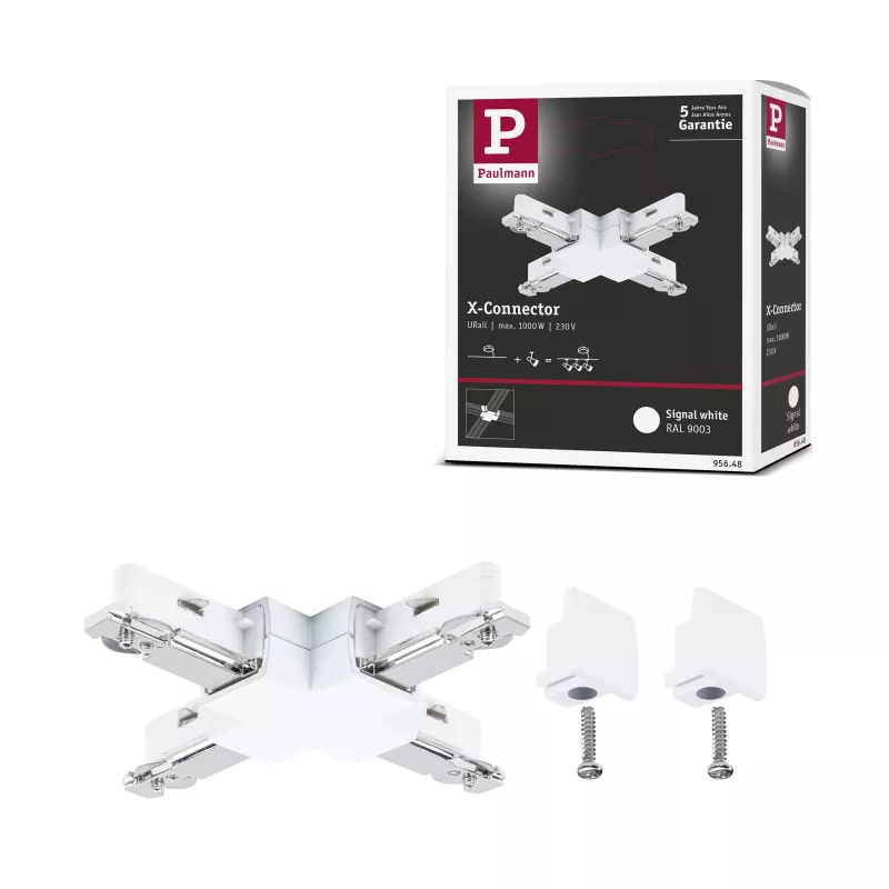 URail X-Stück Connector Light&Easy 104x104mm max. PAULMANN 25 - Cimaise Tableau 