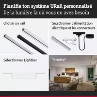 URail Lightbar 3-Step-Dim Ceris 800lm 9,5W 3000K dimmbar 230V - système d'accrochage et décoration - détail 6